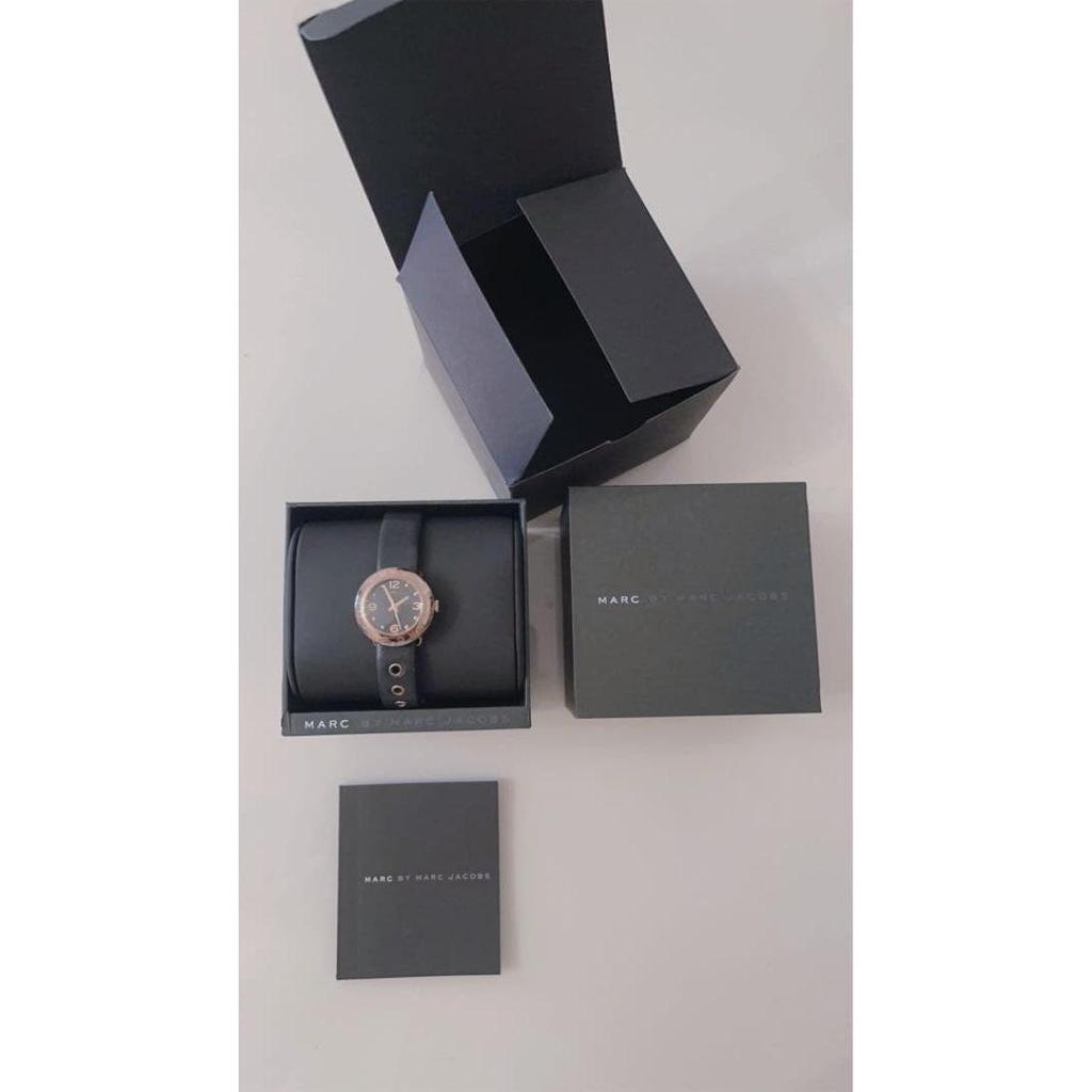 Used Marc by Marc Jacobs women's watch black skeleton