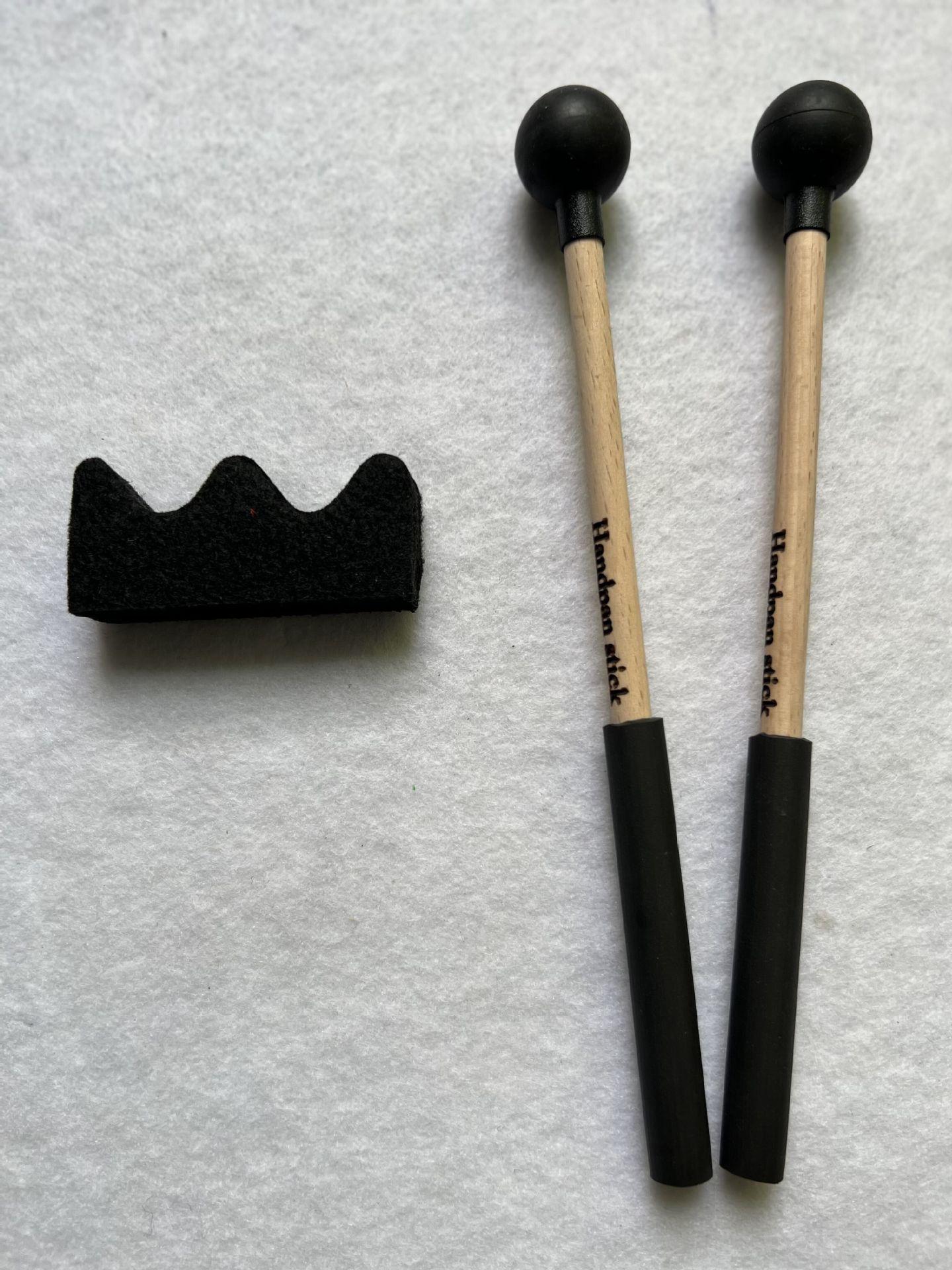 Ethereal Drumsticks Set: 2 Non-slip Wooden Handles with Rubber Hammer Heads