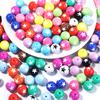 10-20pcs/lot 12 16 20mm Acrylic Beads Double Color Star Round Beads Loose Spacer Beads For Jewelry Making DIY Bracelet Necklace