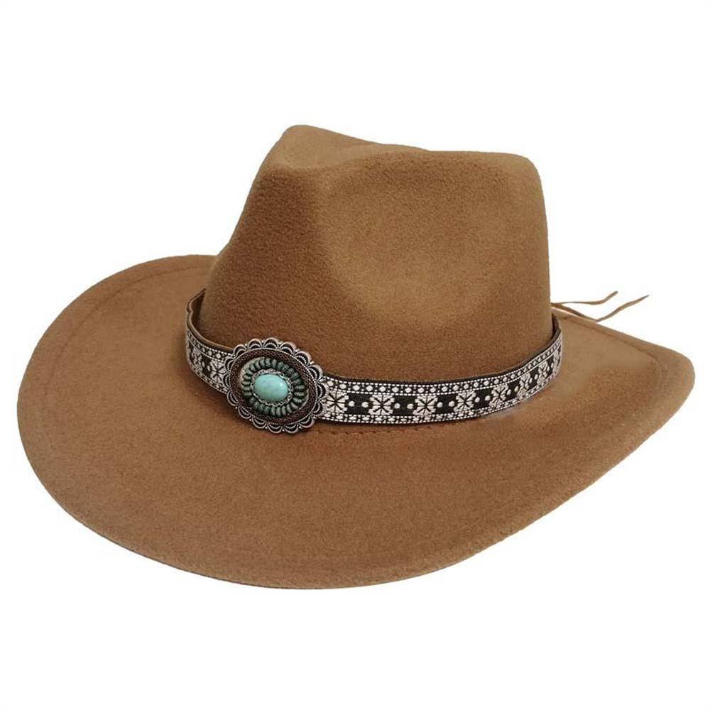 Cotton Sun Protection Knight Hat Wide Brim Cowgirls Visor Cap Adjustable Tibetan Hat  Men