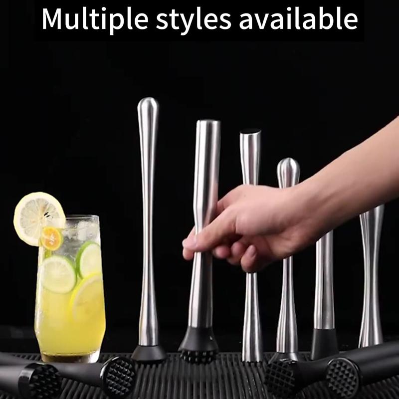 Nerezové kladívko na drcený led Multifunkční nanukové tyčinky Koktejlové míchátko Ovoce Citron Muddle Barové náčiní