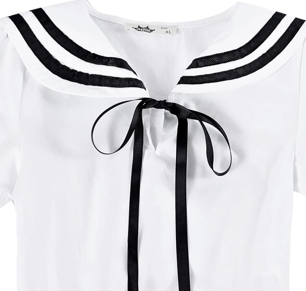 Weileenice Size Navy Perfect for Piano and School Entrance Cute White Formal Dress for Girls Children's Dress, 100, Girls' Dress, White, Weddings,