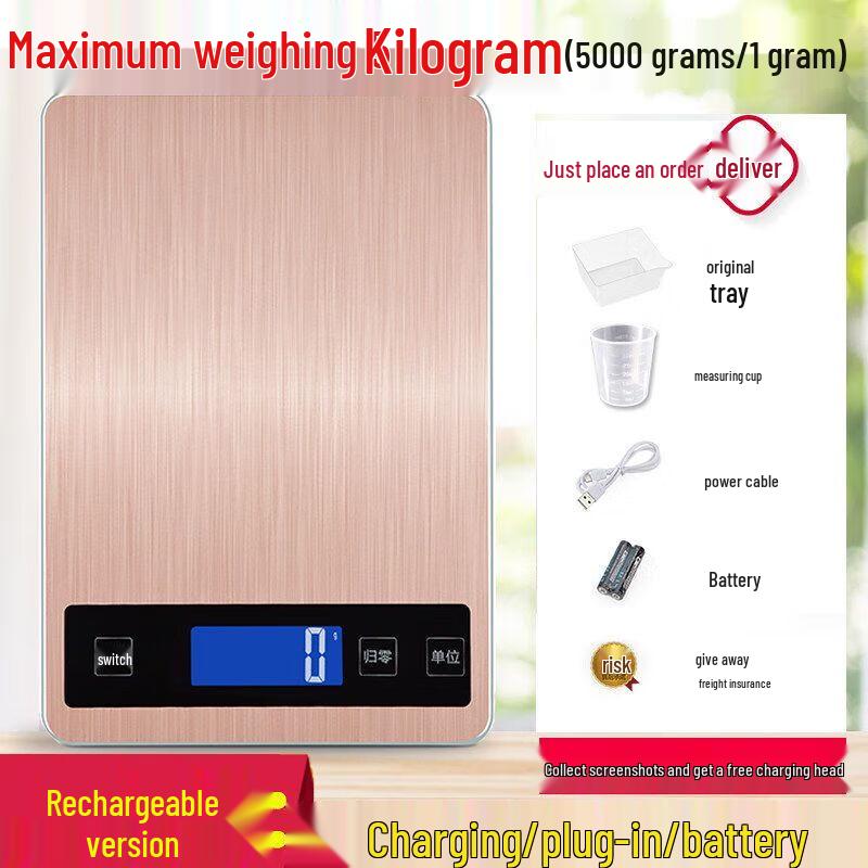 DIHENG Digital Kitchen Scale, 5kg