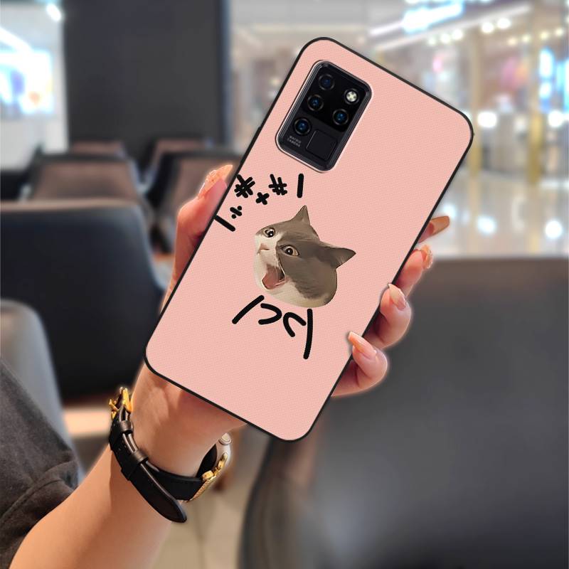 Back Cover Silicone Phone Case For Oukitel C21 Durable Phone Pouch Dirt-resistant Graffiti Full Wrap Cute Anti-dust TPU