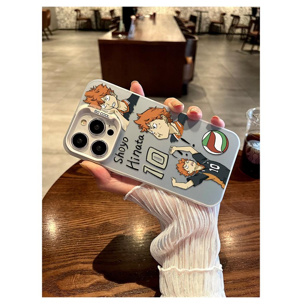 Haikyuu Shoyo Hinata Anime Volleyball TPU Handyhülle Für IPhone 15 14 13 12 11 Pro Max X XR XS 8 7 Plus, Klare Stoßfeste Schutzhülle