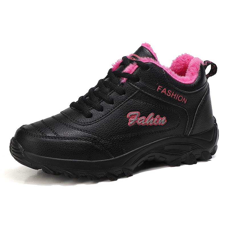 

Модная классическая женская спортивная обувь плюс бархатная повседневная женская обувь. Теплая и износостойкая уличная повседневная обувь. 42 розовый