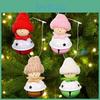 Adorable Knitted Hat Bell Hanging Christmas Decorations For Tree And Home Decor