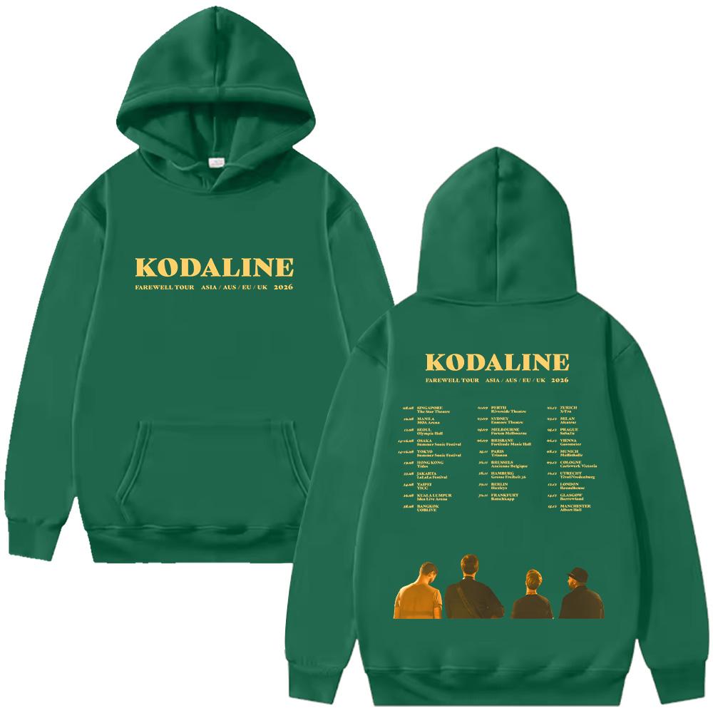 Kodaline Band Farewell Tour 2026 Felpe Manica Lunga Moda Pullover Donna Uomo High Street Estetica Felpe Abbigliamento