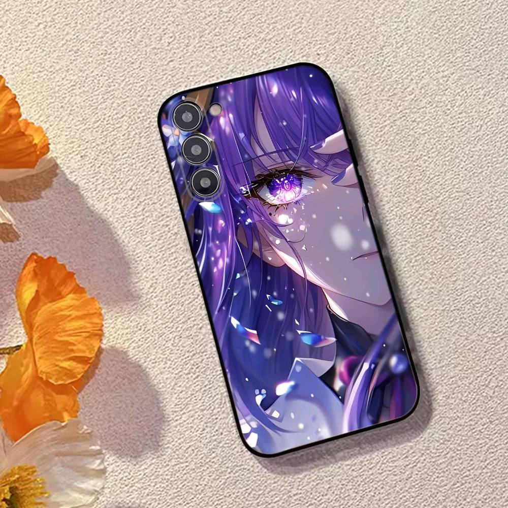 

R-Raiden Shogun Game Genshin Impact Phone Case Silicone Soft For Samsung Galaxy A73,A72,A71,A70,A53,A52,A51 Samsung a30 a20