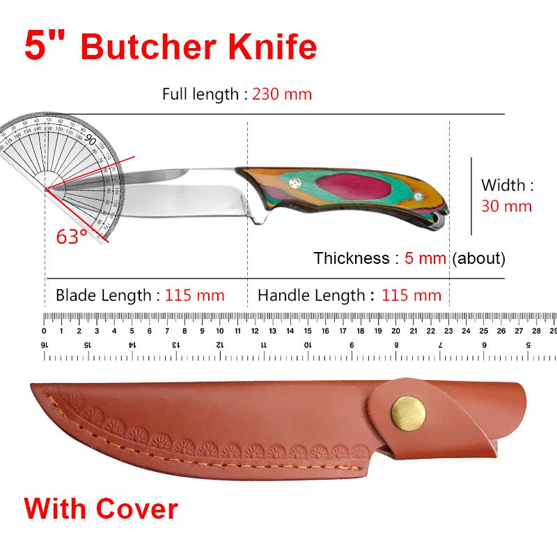 

Нож для обвалки Мясницкий нож Деревянная рукоять Универсальный нож Шеф-нож Для нарезки Рыба Фрукты Стейк Нож Тесак Мясо Барбекю Кухонные ножи Ручной ковки