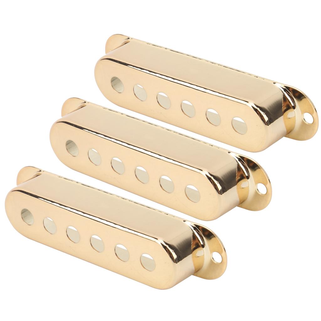 3Pcs Single Pickup Cover Brass 48mm 50mm 52mm Musical Instrument Accessories for ST SQ Electric Guitar