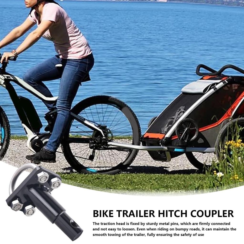 Bike Trailer Hitch Coupler Connector Equipment Parts Accessories Versatile Hitch Cargo Trailer Connector Adapter Quick-Release
