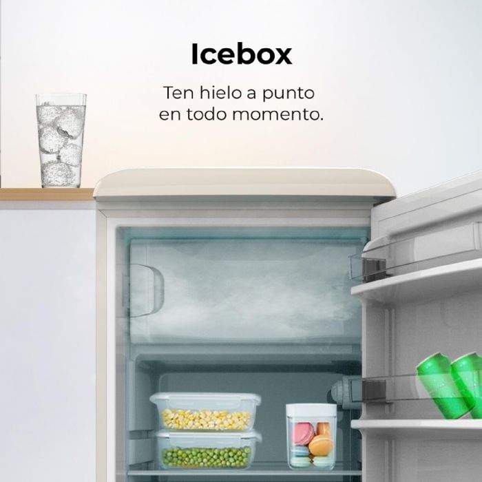 Cecotec Réfrigérateur rétro Bolero CoolMarket TT Origin 110 Beige E