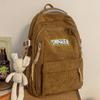 Children Elementary School Girls Junior High School Corduroy Backpack Middle School College Backpack