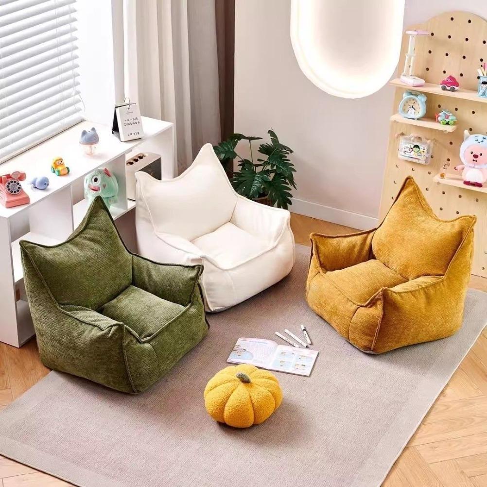 Single  Small Sofa Chair Children's Bedroom Living Room Baby Sofa Bean Bag Single Leisure Chair Thickened Portable Sofa Chai