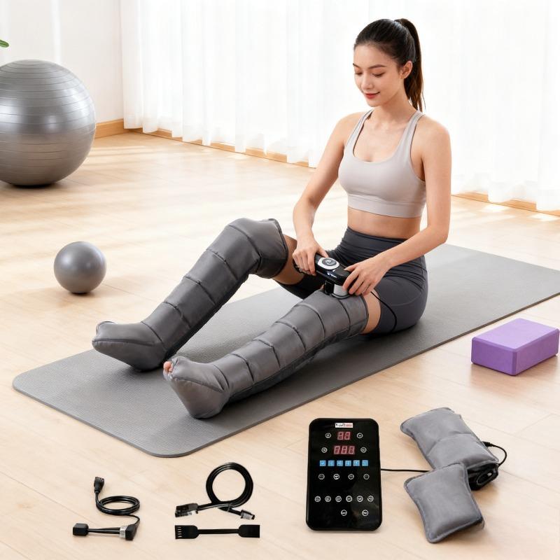 Acasă/Masajor Medical cu Compresie la Picior - Cizme cu Presiune de Aer pentru Drenaj Limfatic