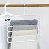 5-Tier Space-Saving Pants Hanger - Anti-Slip, Multi-Layer Closet Organizer for Wardrobe, Perfect for Pants and Scarves Clothes Hangers
