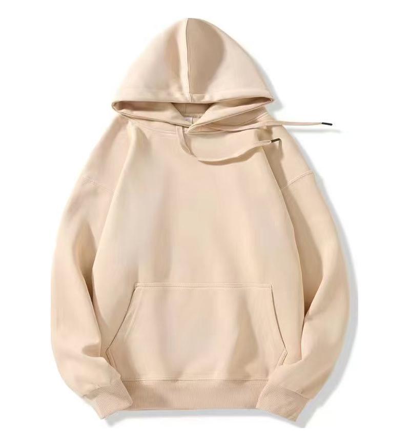 Unisex Solid Color Pure Cotton Hooded Sweatshirt - Autumn/Winter Collection