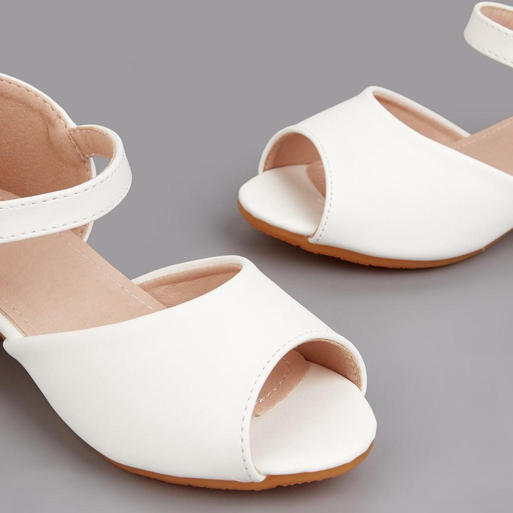 2025 Winter Floral High-Heeled Sandals for Big Kids - Versatile & Fashionable