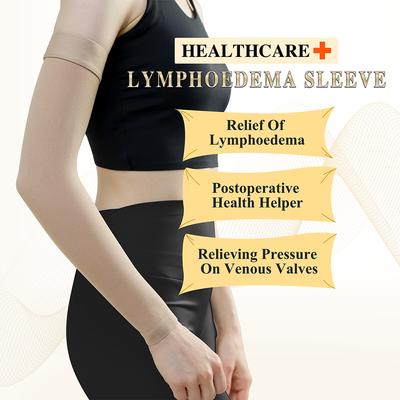 1Pc Medical Lymphedema Compression Arm Sleeve For Men Women Elastic Anti Swelling Support 20-30Mmhg