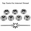 HHO-Taper Plug M3 M4 M5 M6 M8 M10 M12 32Pcs/Set Metric Tap Die Set M3-M12 Thread Wrench Nut Bolt Screw Repair Tools Kit