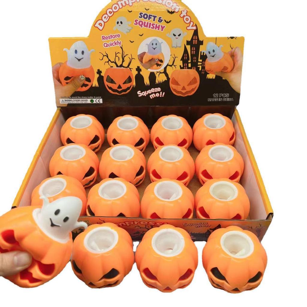 Bestseller Halloween Kürbis Squeeze Ball Spielzeug zum Stressabbau