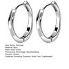 1 Pair Small Huggie Earrings Smoothly Polished Alloy Unisex Solid Color Earrings Lightweight Casual Hoop Earrings for Dating Commuting Party