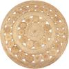 Jute Rug Braided Design 120 Cm Round