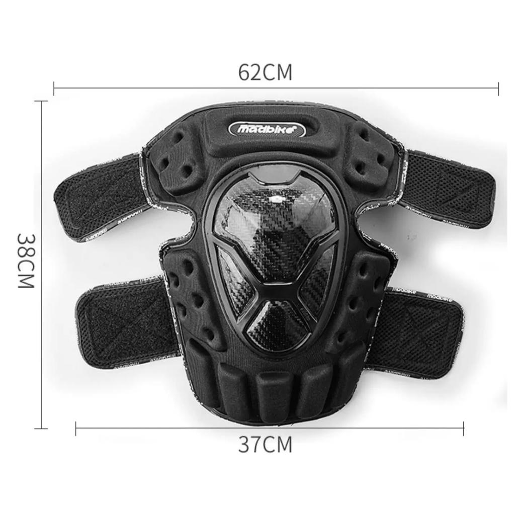 Motorcycle Knee Carbon High Strength One Size Fits All [madbike] Protectors, Fiber, Protection,