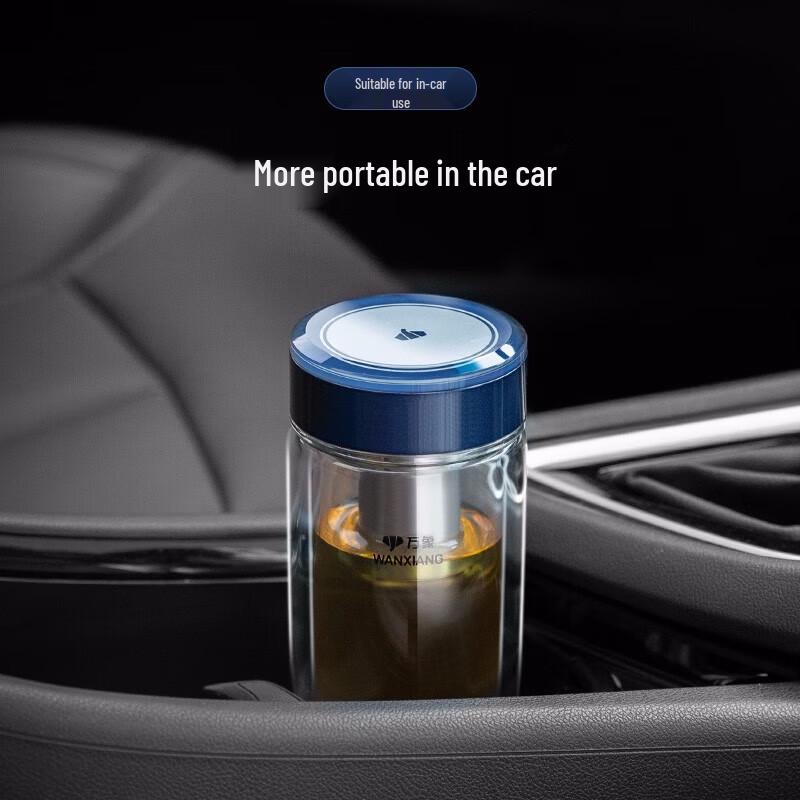 Wanxiang Portable Double-Walled Glass Tumbler