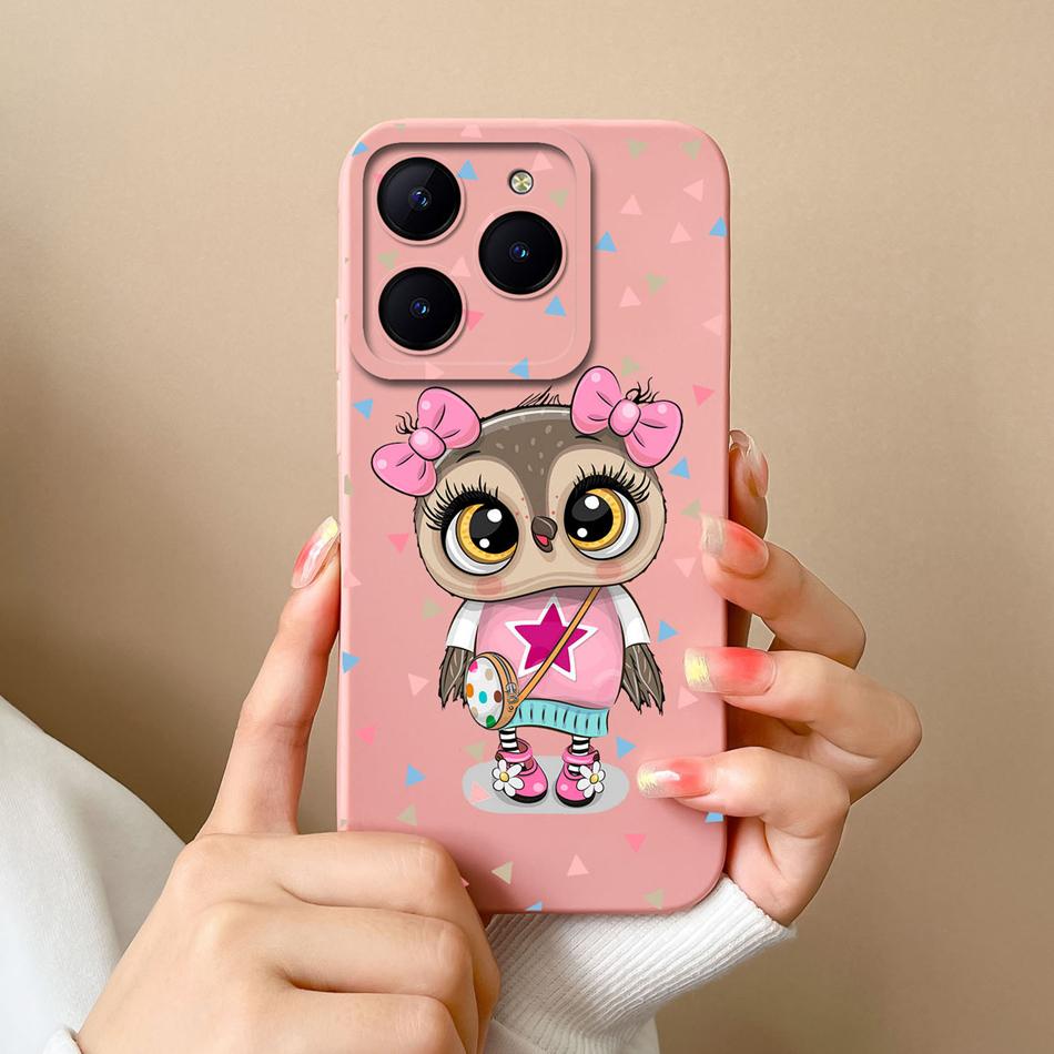 Etui na telefon Realme C63 C61 Pokrowiec z tyłu Serce Motyl Dla Oppo Realme C 61 C 63 Miękki Płynny Silikon Ochrona Aparatu Fundas