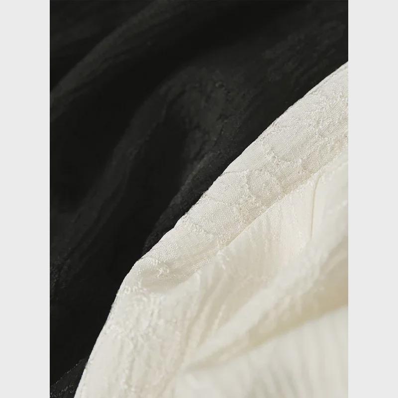 Clearance: Retro Chinese Style Puff Sleeve Jacquard Shirt