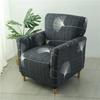 Floral Tub Chair Cover for Living Room Spandex Elastic Club Armchair Slipcover Stretch Single Sofa Covers Home Bar Counter Hotel