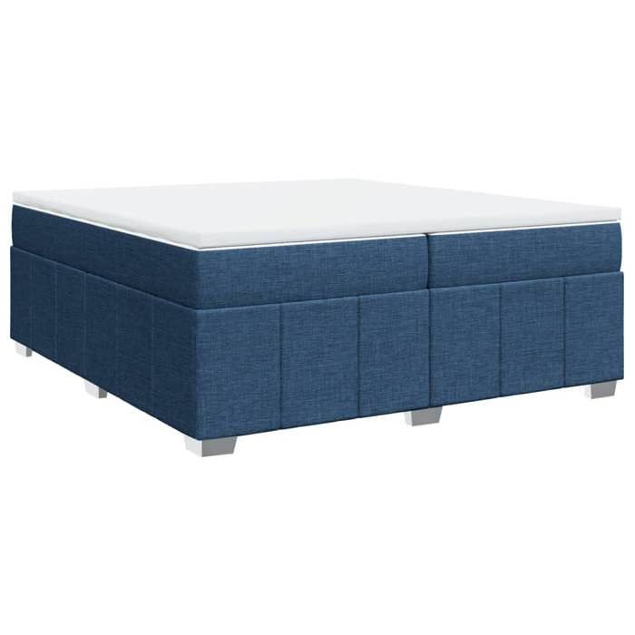 Maison Exclusive - Sommier à lattes de lit avec matelas Bleu 200x200 cm Tissu