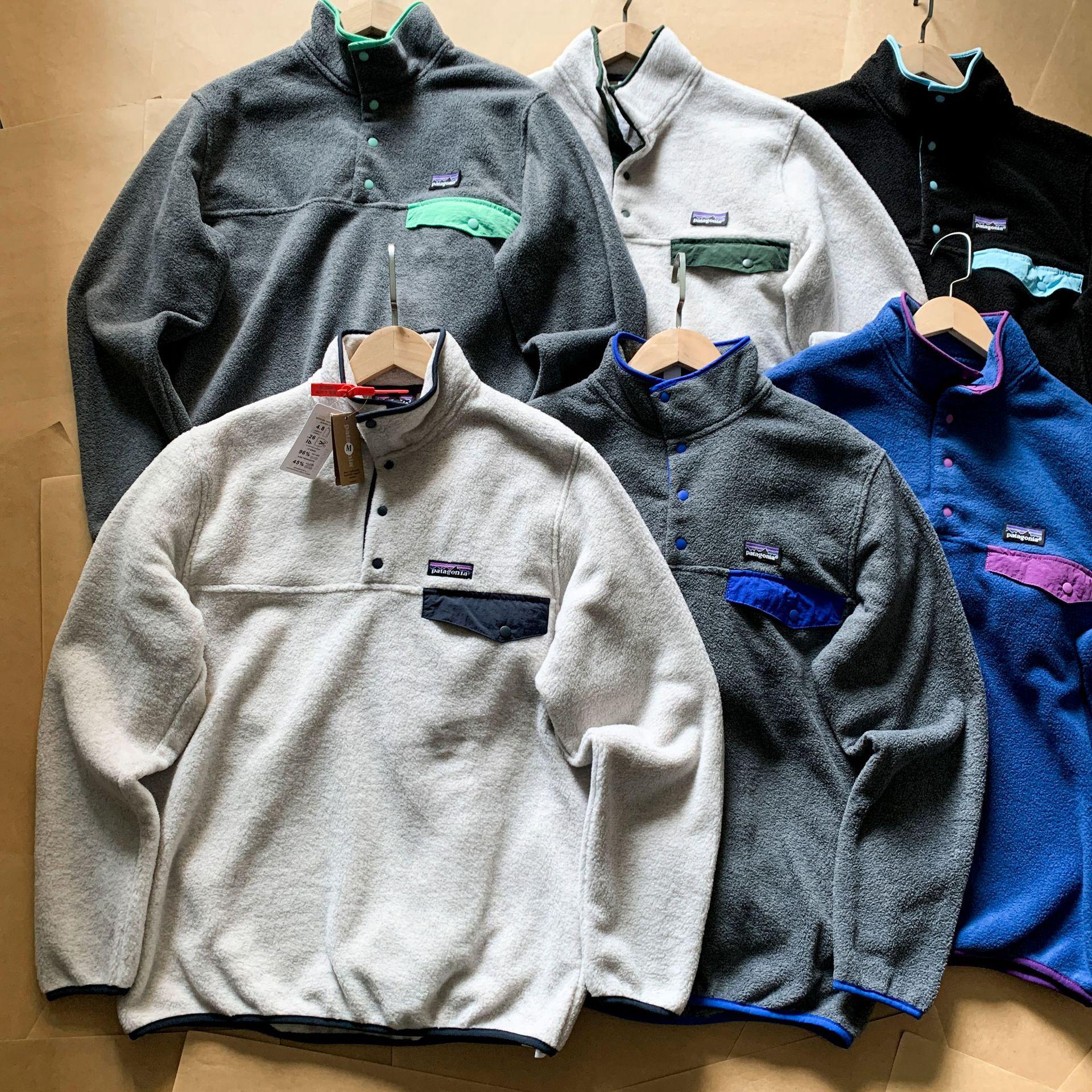 

High-Quality Pata Fleece Trendy Stand-Up Collar Pullover Jacket for Men & Women Small