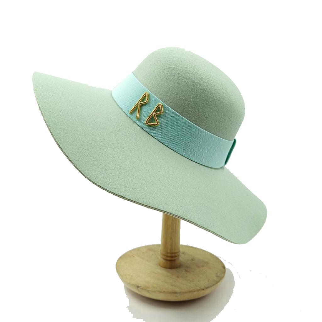 Beach Hat Punk Pearl Chain DIY Concave Crown Sun Hat New Korean Letter Hat Beach Hat Men's and Women's Punk Hat Candy Color Sun
