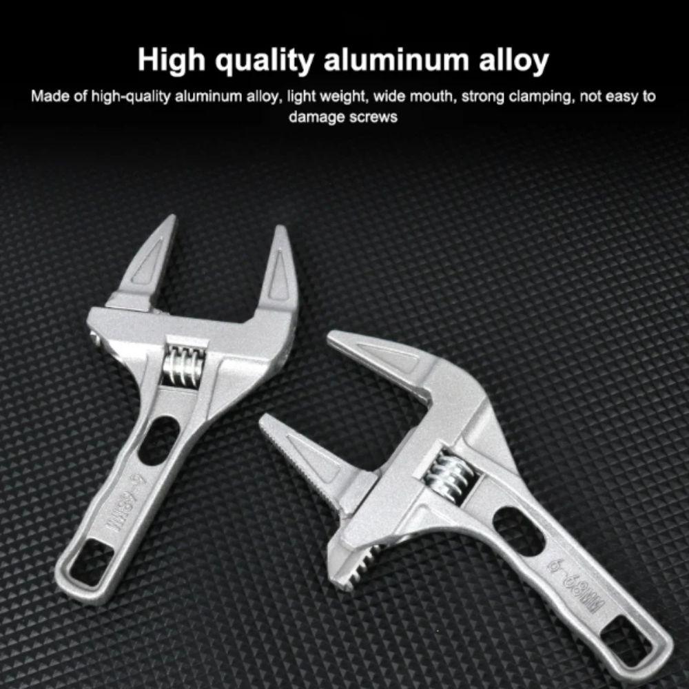 Large-opening Adjustable Wrench Multifunctional Plumbing Wrench Universal Pipe Wrench  Nut Removal