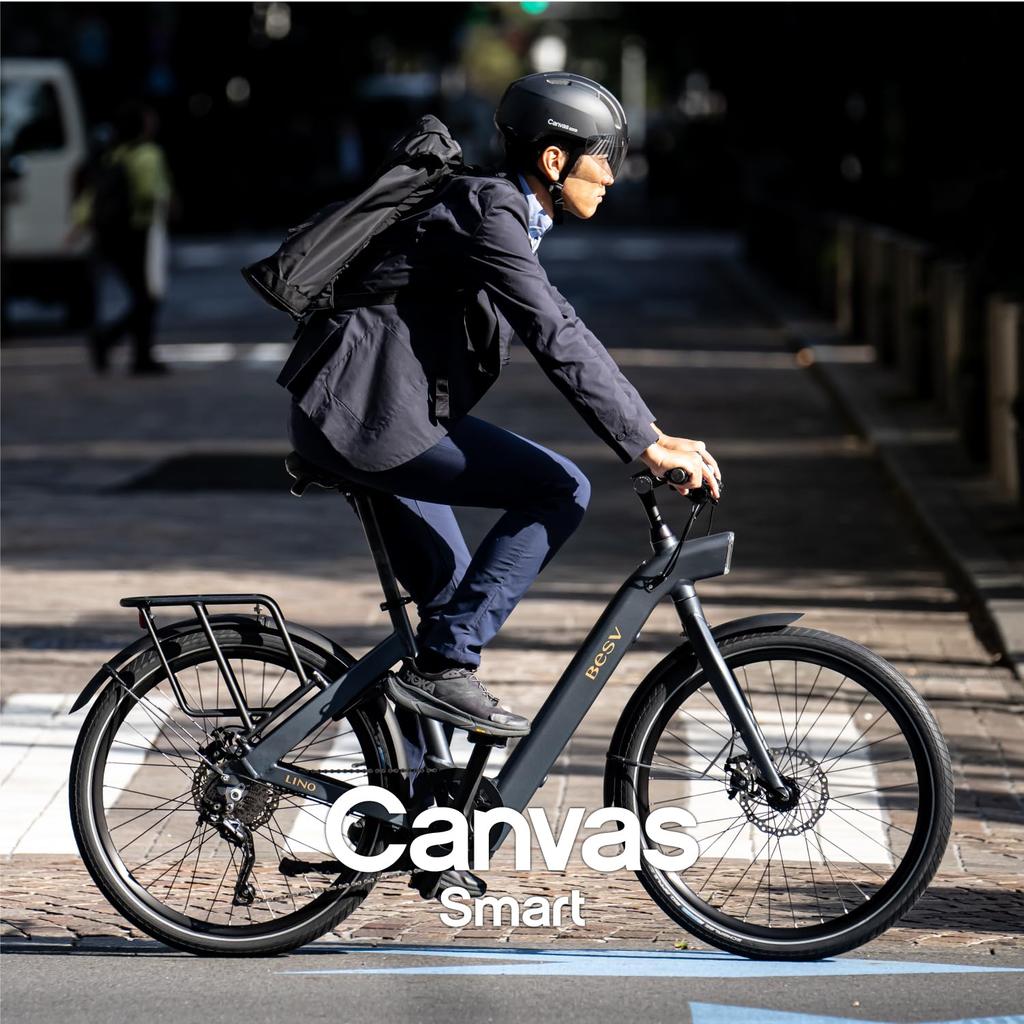 OGK KABUTO Bicycle Helmet Matte Ash Navy CANVAS-SMART M/L (Head Circumference 57-59cm)