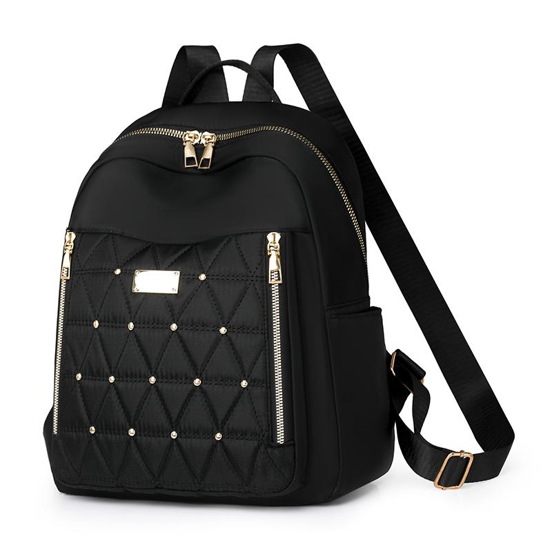 Backpack Women's Rivet Small Backpack Lightweight Travel Bag