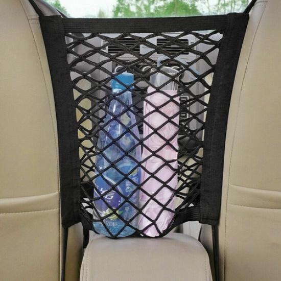Universal Car Trunk Storage Net Bag Cargo Elastic Car Seat Mesh Holder Pocket