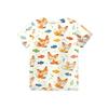 Kids Animal Print Short Sleeve T Shirt Casual Loose Fit Crew Neck Top Soft Comfortable Fabric Suitable for Everyday Wear