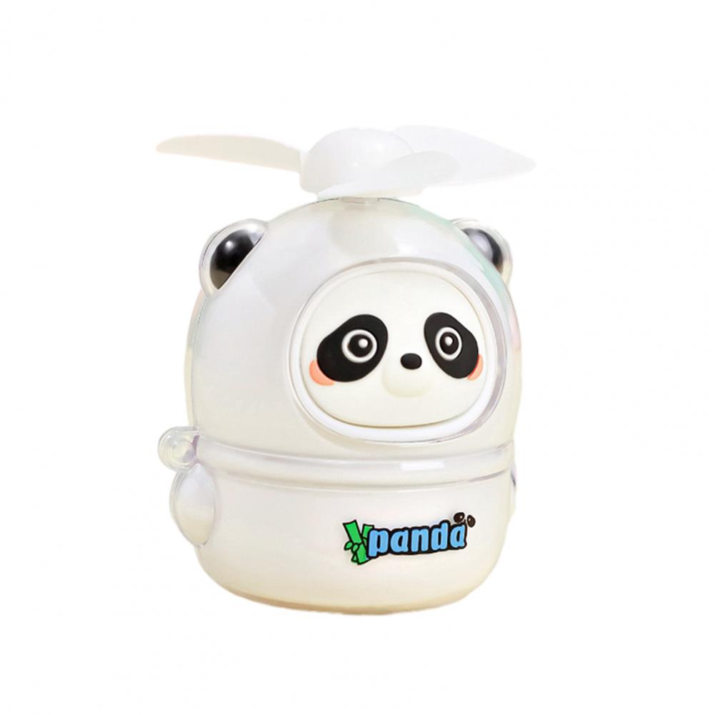 Handheld Fan Panda USB Rechargeable Portable Mini Fan Cartoon Electric Fan With Soft Blades Low-Noise Personal Pocket Fans