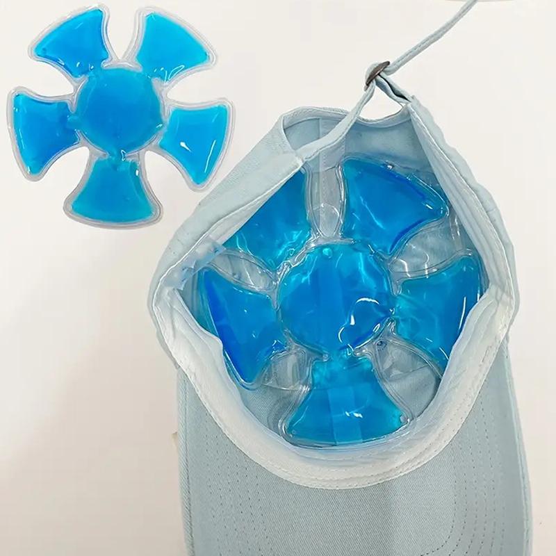 Pvc Gel Ice Pack Reusable Cooling Pad For Helmets & Hats Portable Brain Cooling Pad Outdoor Activities & Summer Sun Protection