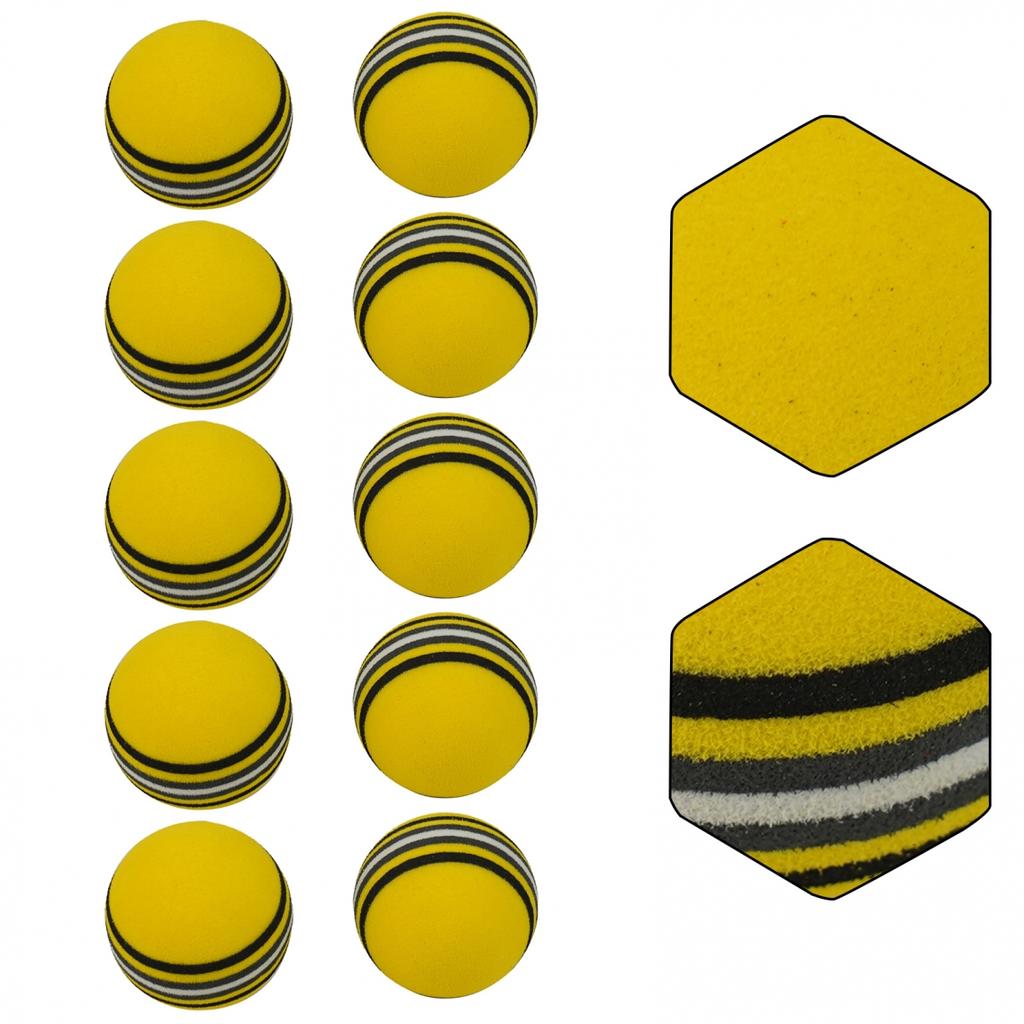 Colorful Rainbow Sponge Balls for Golf Swing Training (10pc Set)