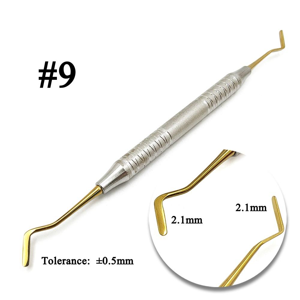 

1 шт. Инструмент для пломбирования зубов из композита с титановым покрытием Пластиковый шпатель для пломбирования Шпатель для пломбирования Двусторонний Нержавеющая сталь 1 piece Code 9