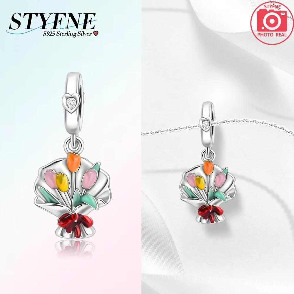 Charms Plata Originales Polychromatic Beads For Charms Real Copper Fashion Bracelet Beads Jewellery Producing Women'S Gift