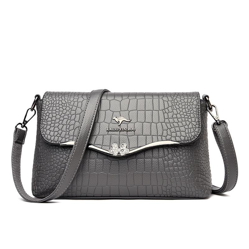 Crossbody Shoulder Bag Fashion Crocodile Print Small Square Bag Mom Bag