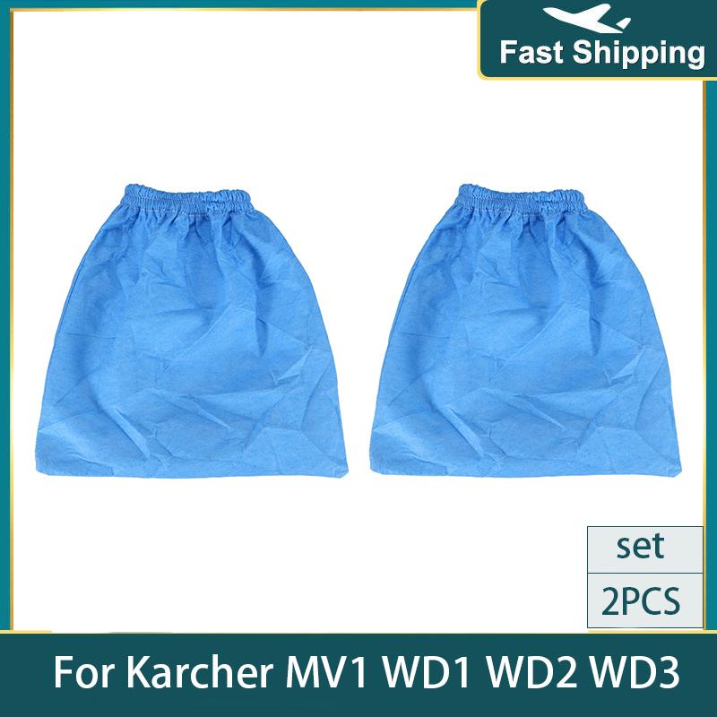 Textile Filter Bags Wet and Dry Foam Filter for Karcher MV1 WD1 WD2 WD3 Vacuum Cleaner Filter Bag Vacuum Cleaner Parts