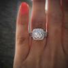 18k Platinum Platinum Emoticon Diamond Ring