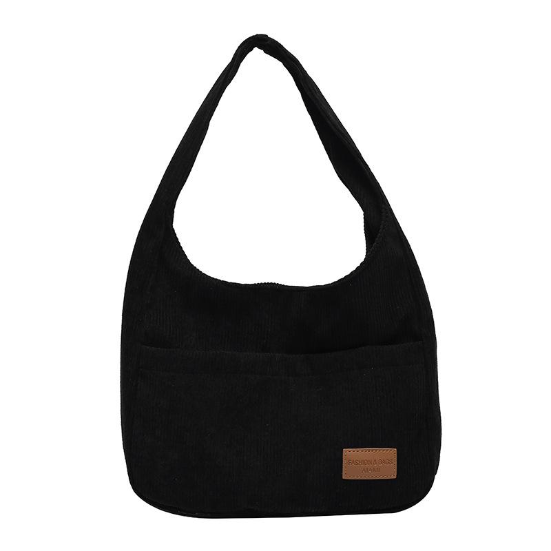 Modische Cord-Umhängetasche Tragbare Tragetasche Neuer Trend Tasche mit großem Fassungsvermögen Damen